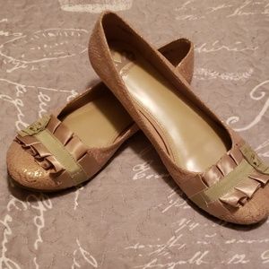 Champagne color flats